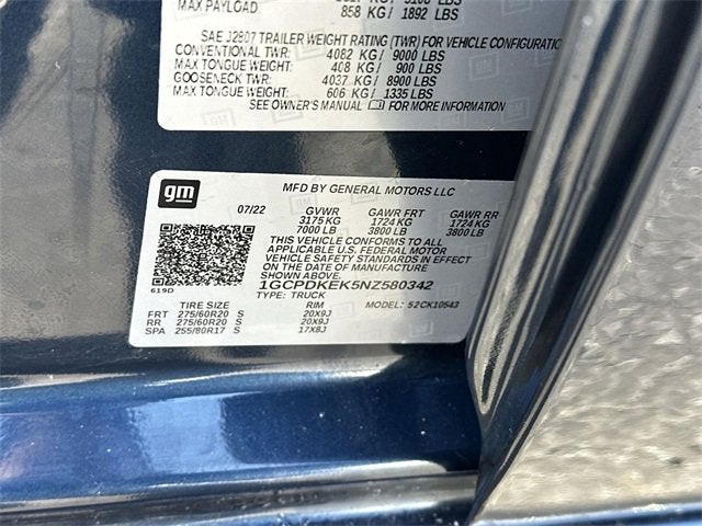 2022 Chevrolet Silverado 1500 LT (2FL)