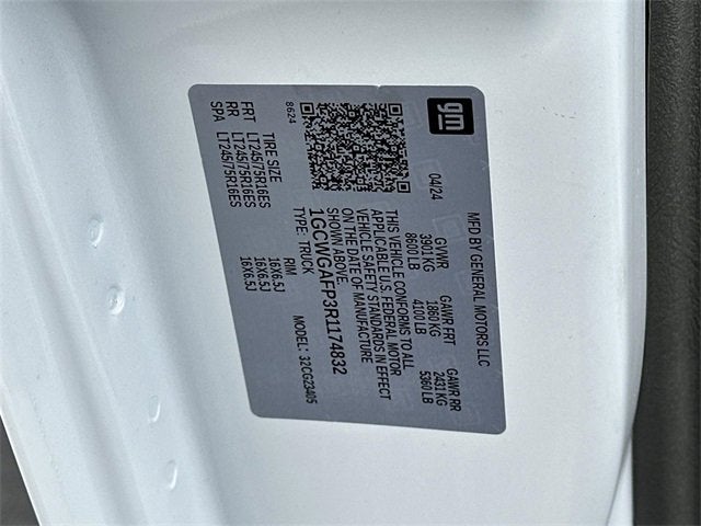 2024 Chevrolet Express Cargo 2500 WT