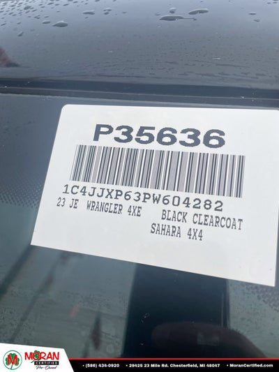 2023 Jeep Wrangler 4xe Sahara 4x4