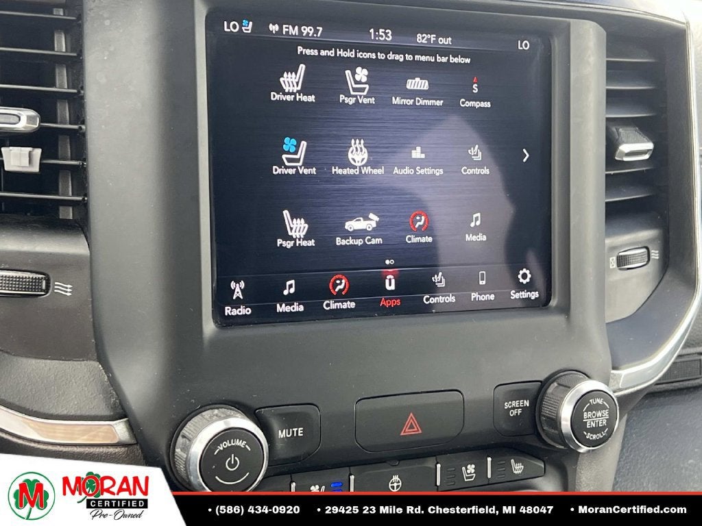 2020 RAM 1500 Laramie Crew Cab 4x4 5'7" Box