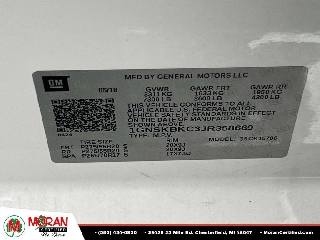 2018 Chevrolet Tahoe LT