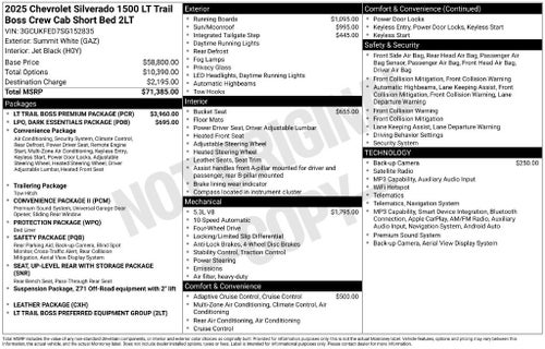 2025 Chevrolet Silverado 1500 LT Trail Boss