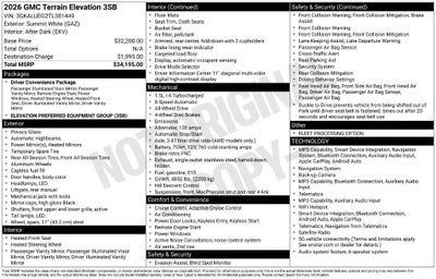 2026 GMC Terrain Elevation