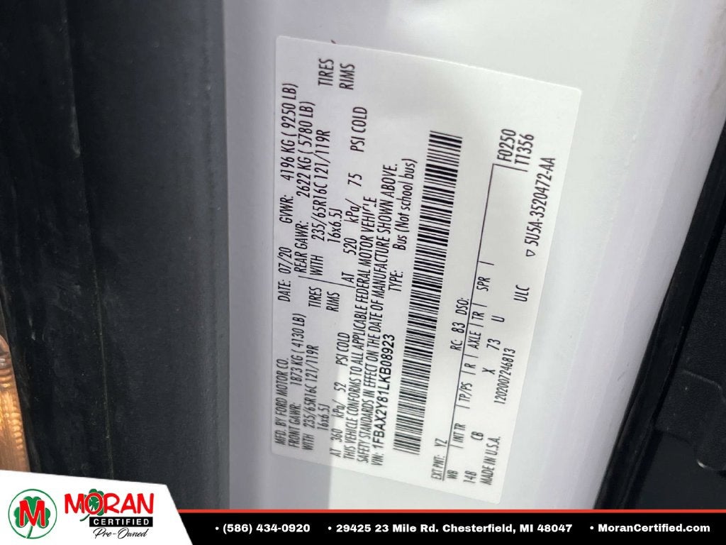 2020 Ford Transit-350 XL