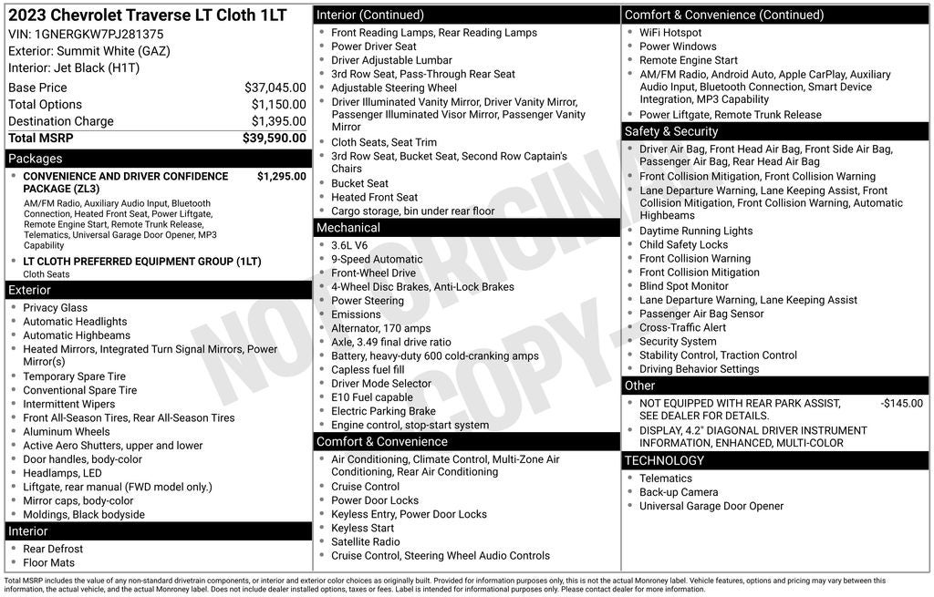 2023 Chevrolet Traverse LT 1LT